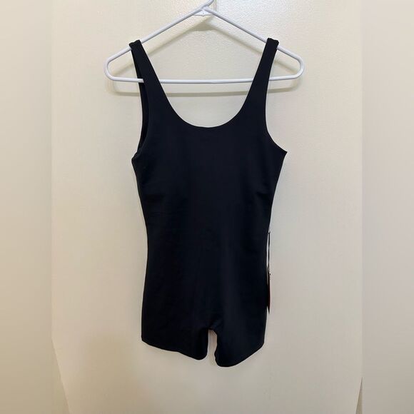 Girlfriend Collective Black Bike Unitard Large - Picture 3 of 8